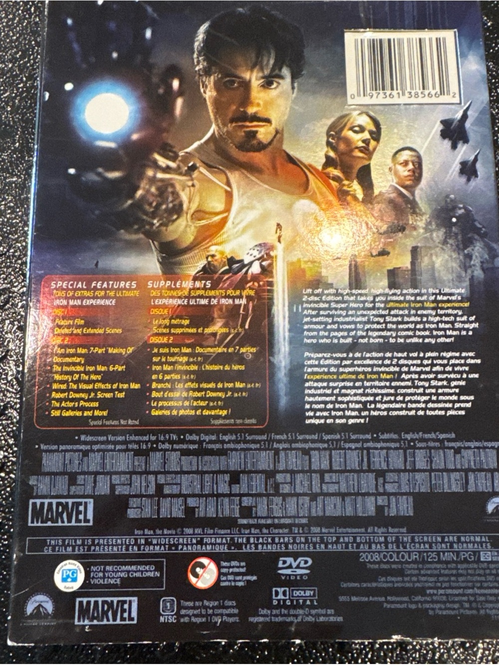 Marvel Iron Man DVD 2 disc set - Picture 4 of 4